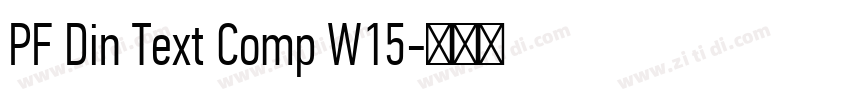 PF Din Text Comp W15字体转换